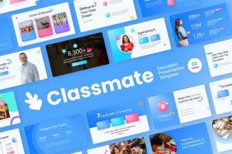 Classmates Education PowerPoint Template